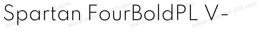 Spartan FourBoldPL V字体转换
